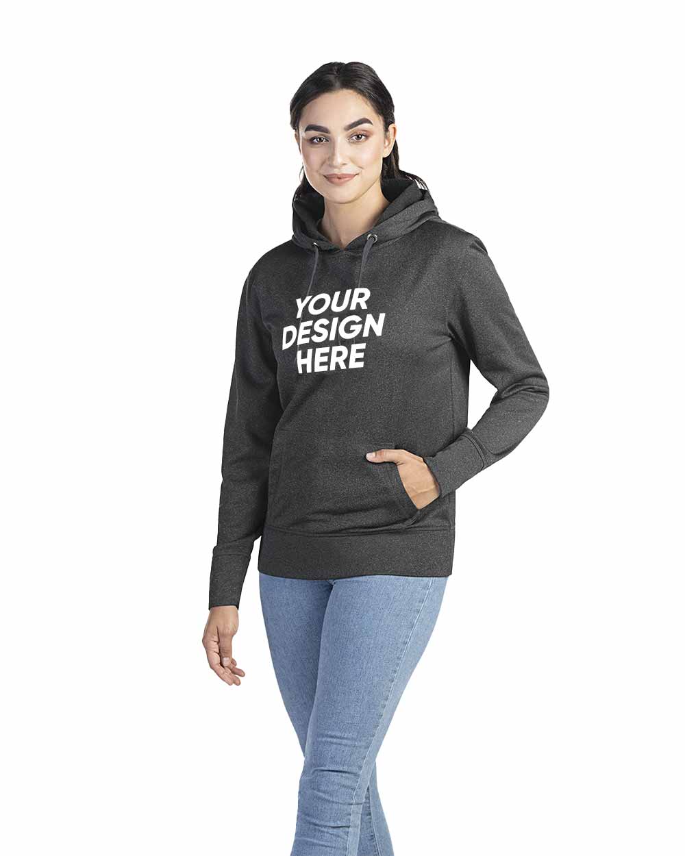 CX2 L00688 | Ladies Polyester Pullover Hooded Sweatshirt