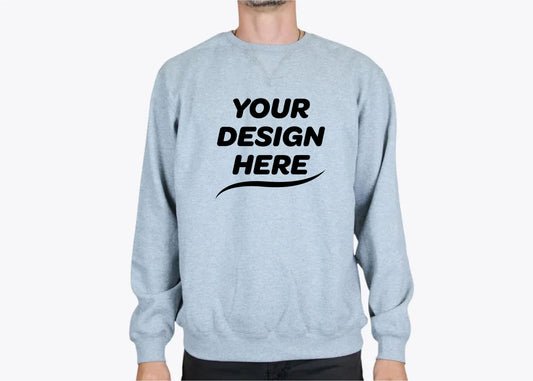 Custom Midweight Crewneck Sweatshirt – Add Your Logo or Design
