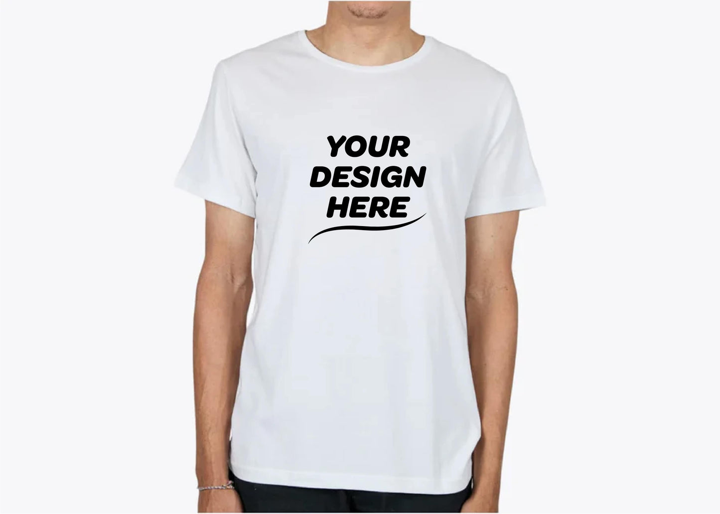 Custom Signature Crewneck T-Shirt – Add Your Logo or Design