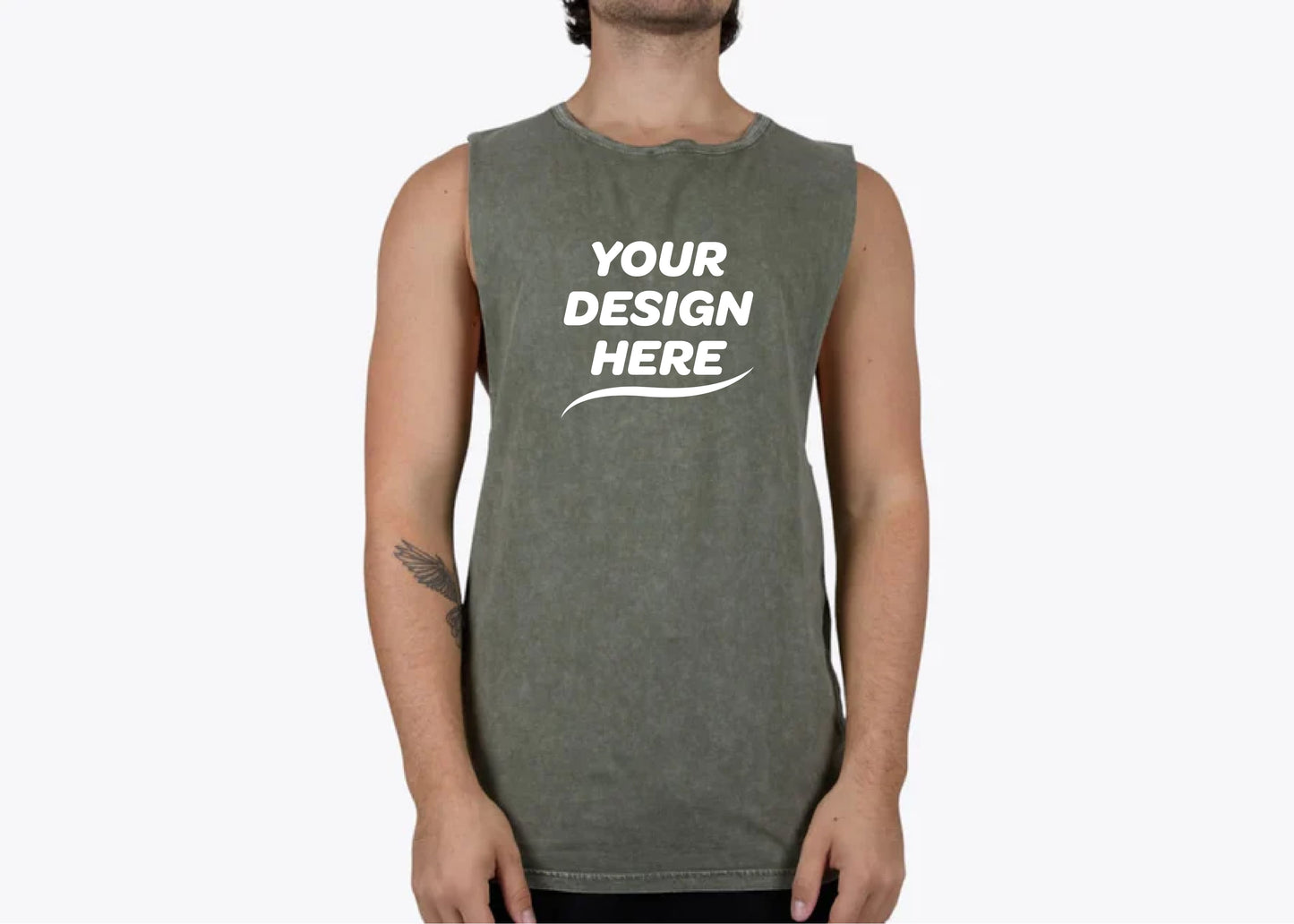 Custom Stone Wash Barnard Tank – Add Your Logo or Design