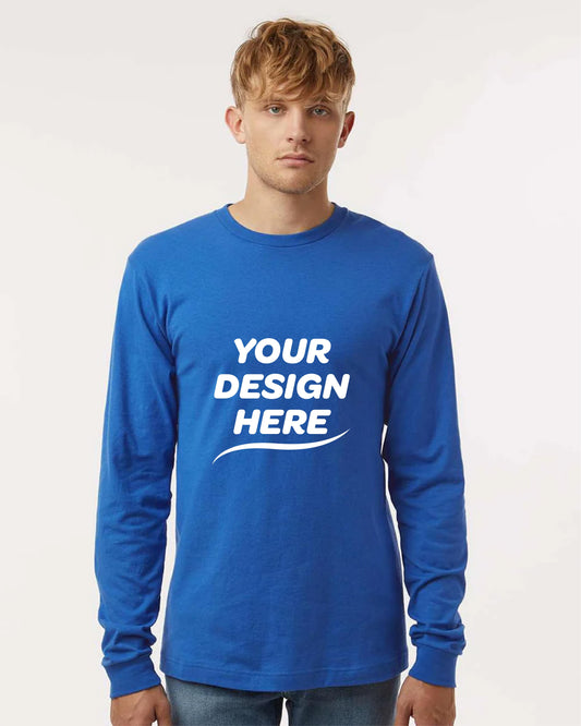 Custom Long Sleeve Cotton T-Shirt – Add Your Logo or Design
