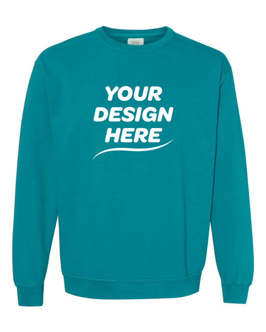 Custom Unisex Garment-Dyed Sweatshirt – Add Your Logo or Design