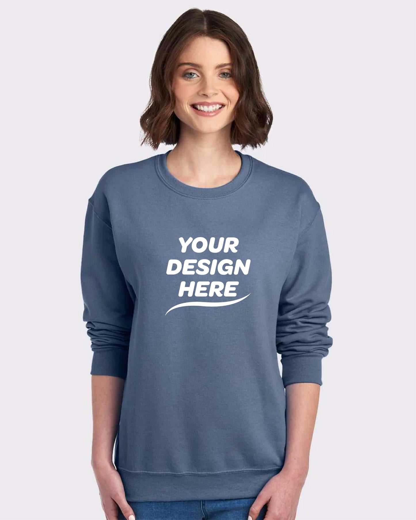 Custom Unisex NuBlend Crewneck Sweatshirt – Add Your Logo or Design