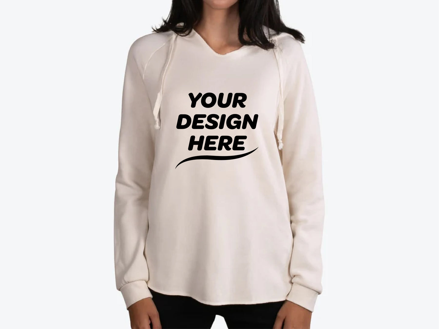 Custom Women’s California Wave Wash Hoodie – Add Your Logo or Design