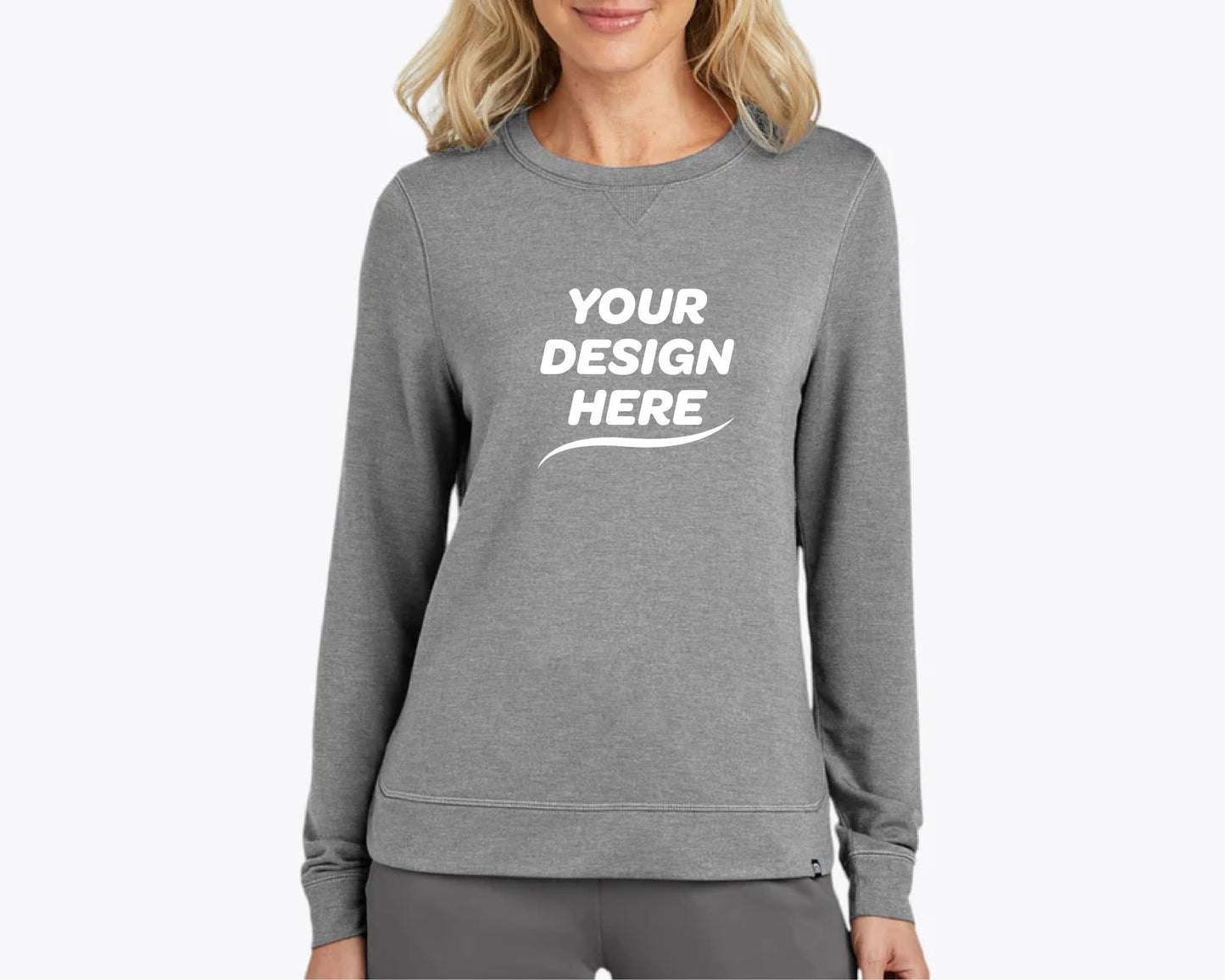 Custom Women’s Long Weekend Crewneck Sweatshirt – Add Your Logo or Design