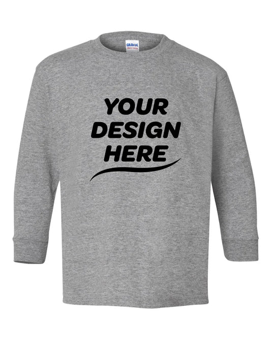 Custom Youth Heavy Cotton™ Long Sleeve T-Shirt – Add Your Logo or Design