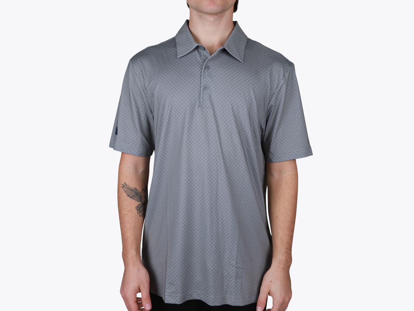 Custom Diamond Dot Print Polo – Add Your Logo or Design