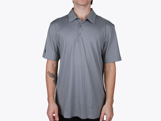 Custom Diamond Dot Print Polo – Add Your Logo or Design