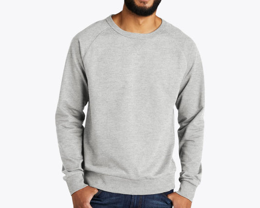 Custom Organic French Terry Crewneck Sweatshirt – Add Your Logo or Design