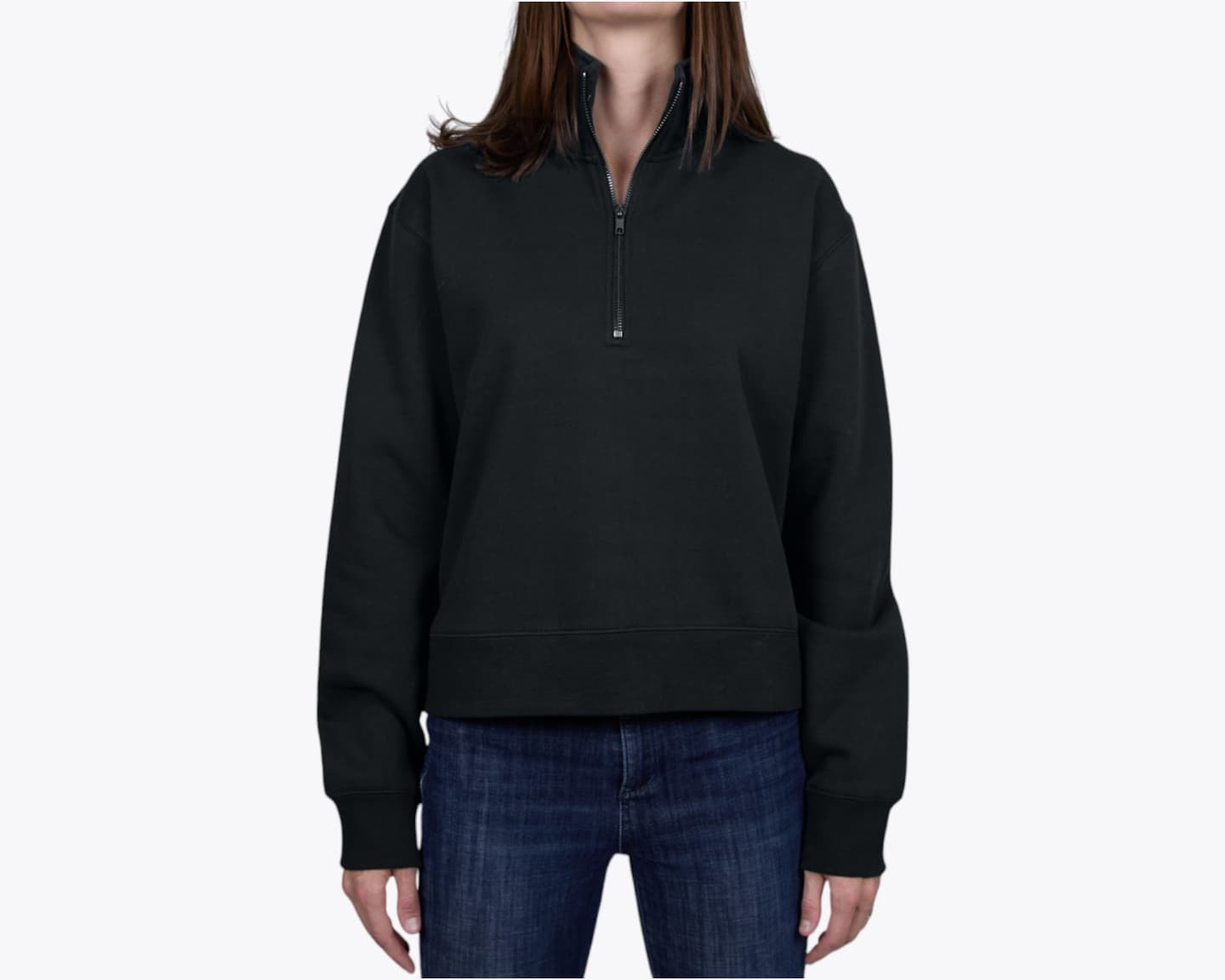 Women's Stencil Half Zip Crew
