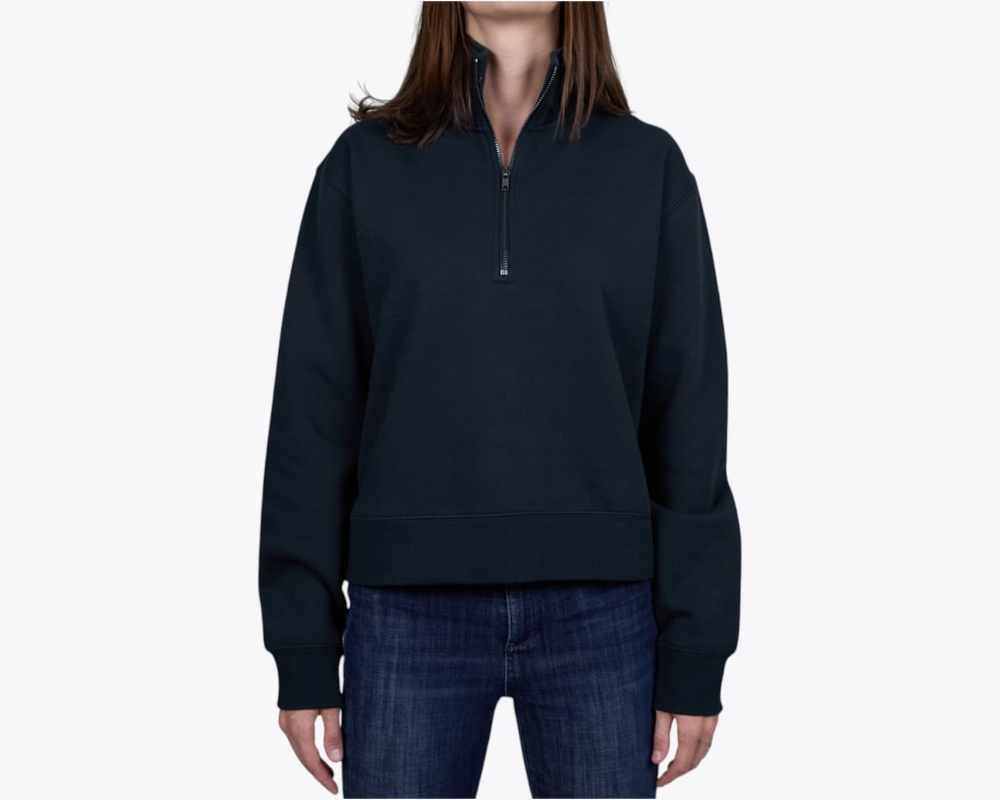 Women's Stencil Half Zip Crew