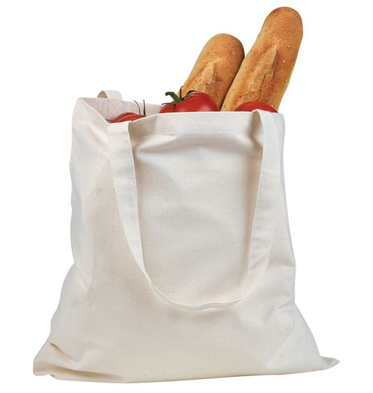 Custom Medium 100% Cotton Canvas Tote Bag – Add Your Logo or Design