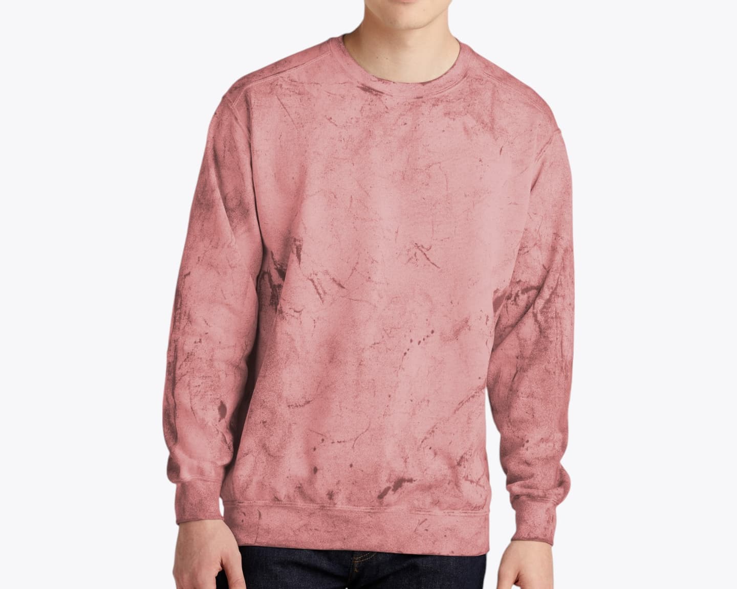 Custom Color Blast Crewneck Sweatshirt – Add Your Logo or Design