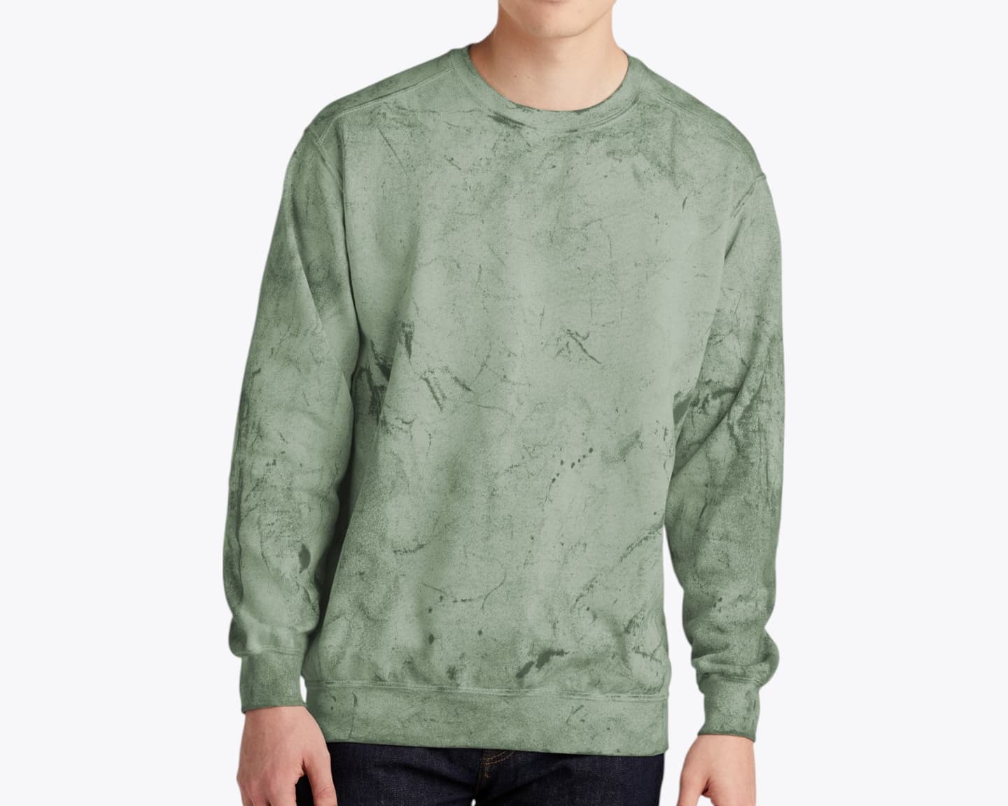 Custom Color Blast Crewneck Sweatshirt – Add Your Logo or Design