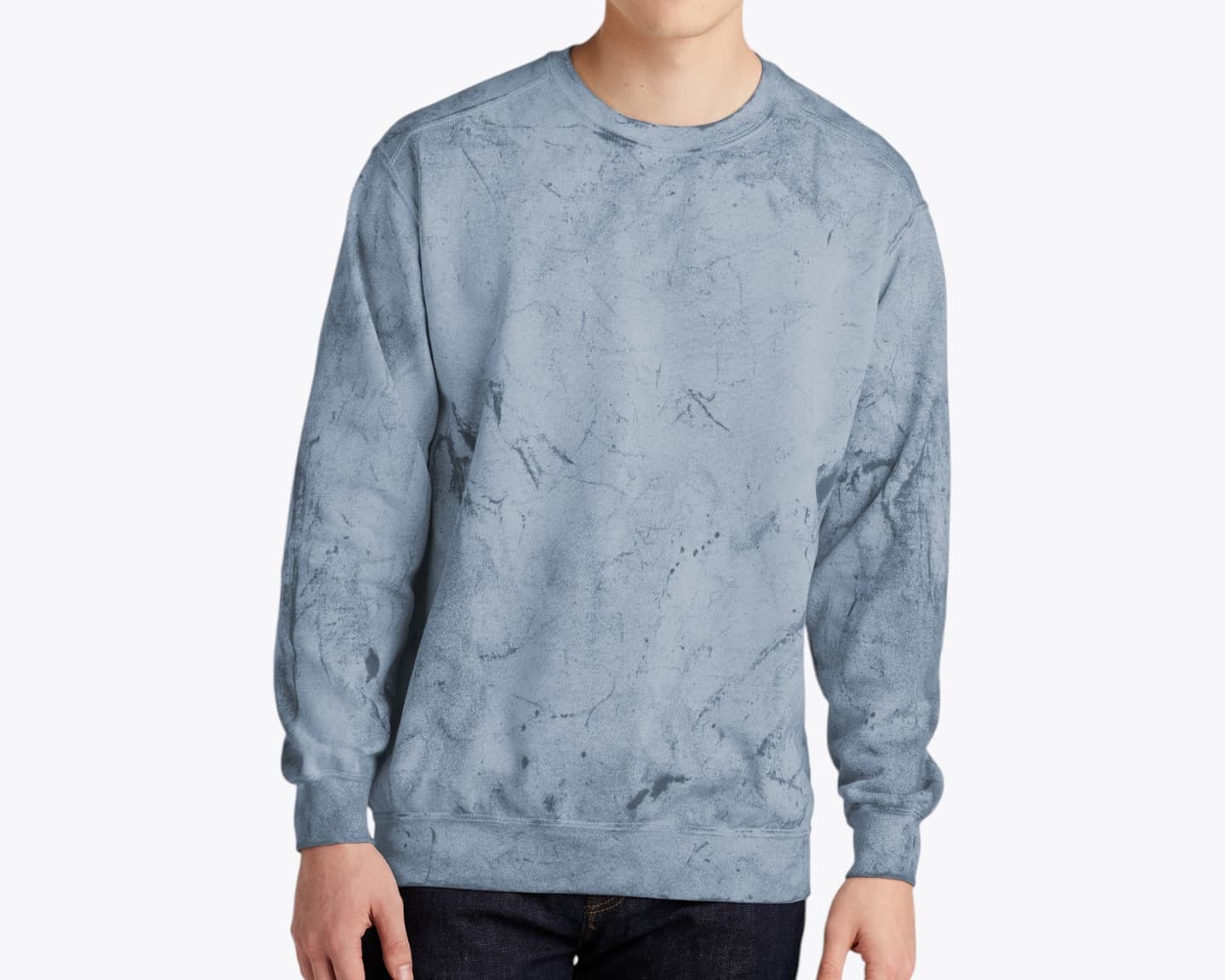 Custom Color Blast Crewneck Sweatshirt – Add Your Logo or Design