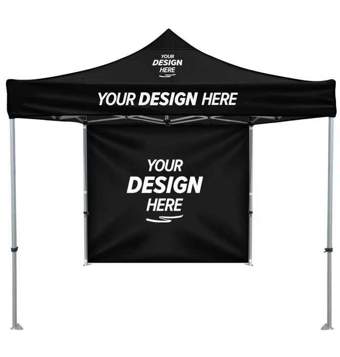 Custom Heavy Duty 10' x 10' Tent with Full Double-Sided Wall – Add Your Logo or Design