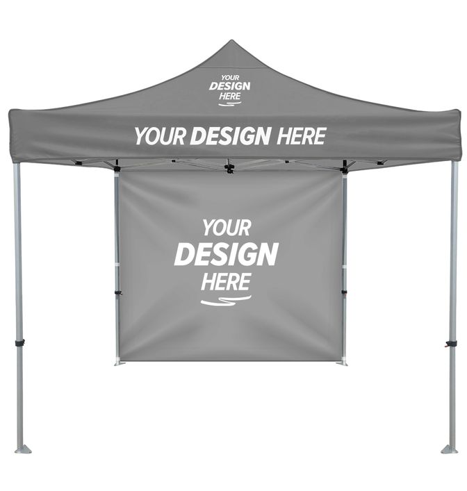 Custom Heavy Duty 10' x 10' Tent with Full Double-Sided Wall – Add Your Logo or Design