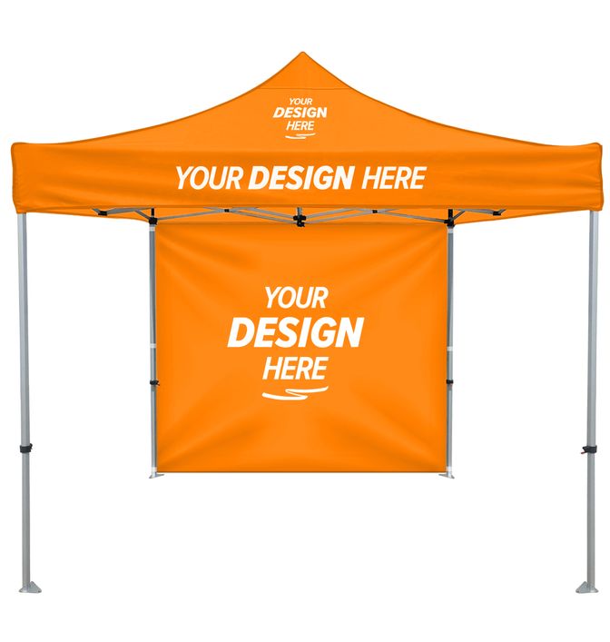 Custom Heavy Duty 10' x 10' Tent with Full Double-Sided Wall – Add Your Logo or Design