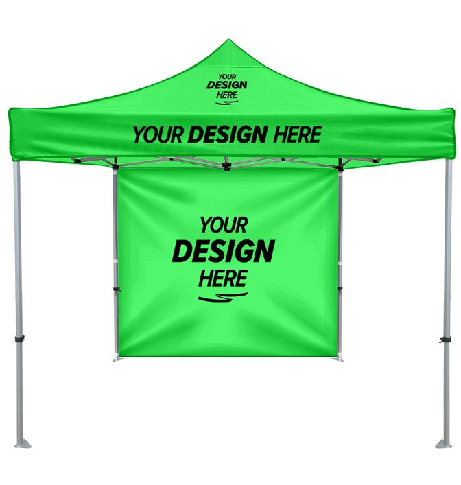 Custom Heavy Duty 10' x 10' Tent with Full Double-Sided Wall – Add Your Logo or Design