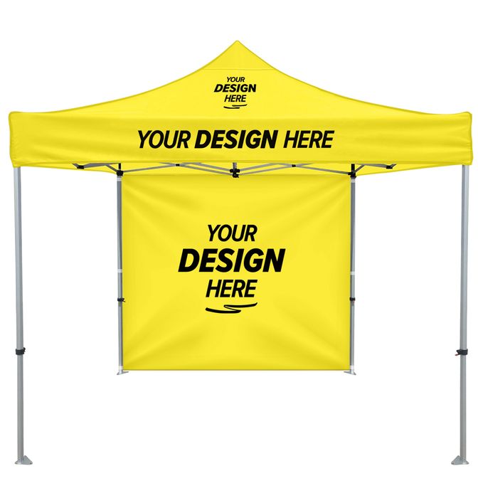 Custom Heavy Duty 10' x 10' Tent with Full Double-Sided Wall – Add Your Logo or Design