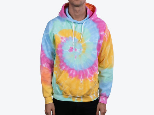 Custom Adult Tie-Dye Pullover Hoodie – Add Your Logo or Design
