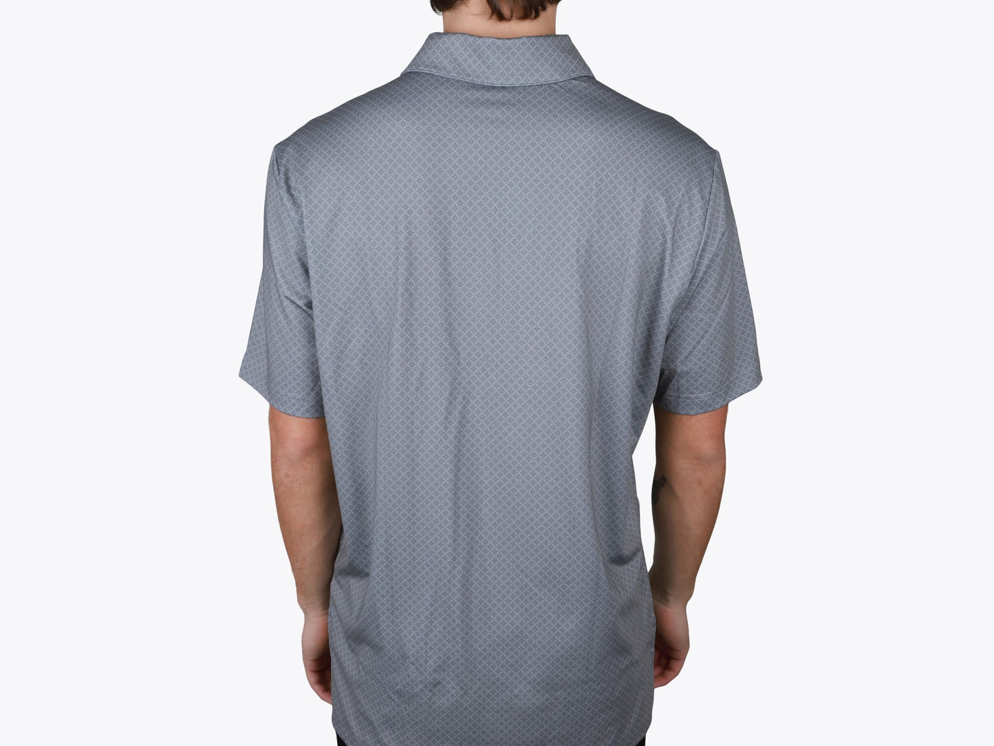 Custom Diamond Dot Print Polo – Add Your Logo or Design