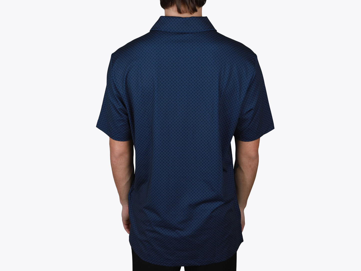 Custom Diamond Dot Print Polo – Add Your Logo or Design