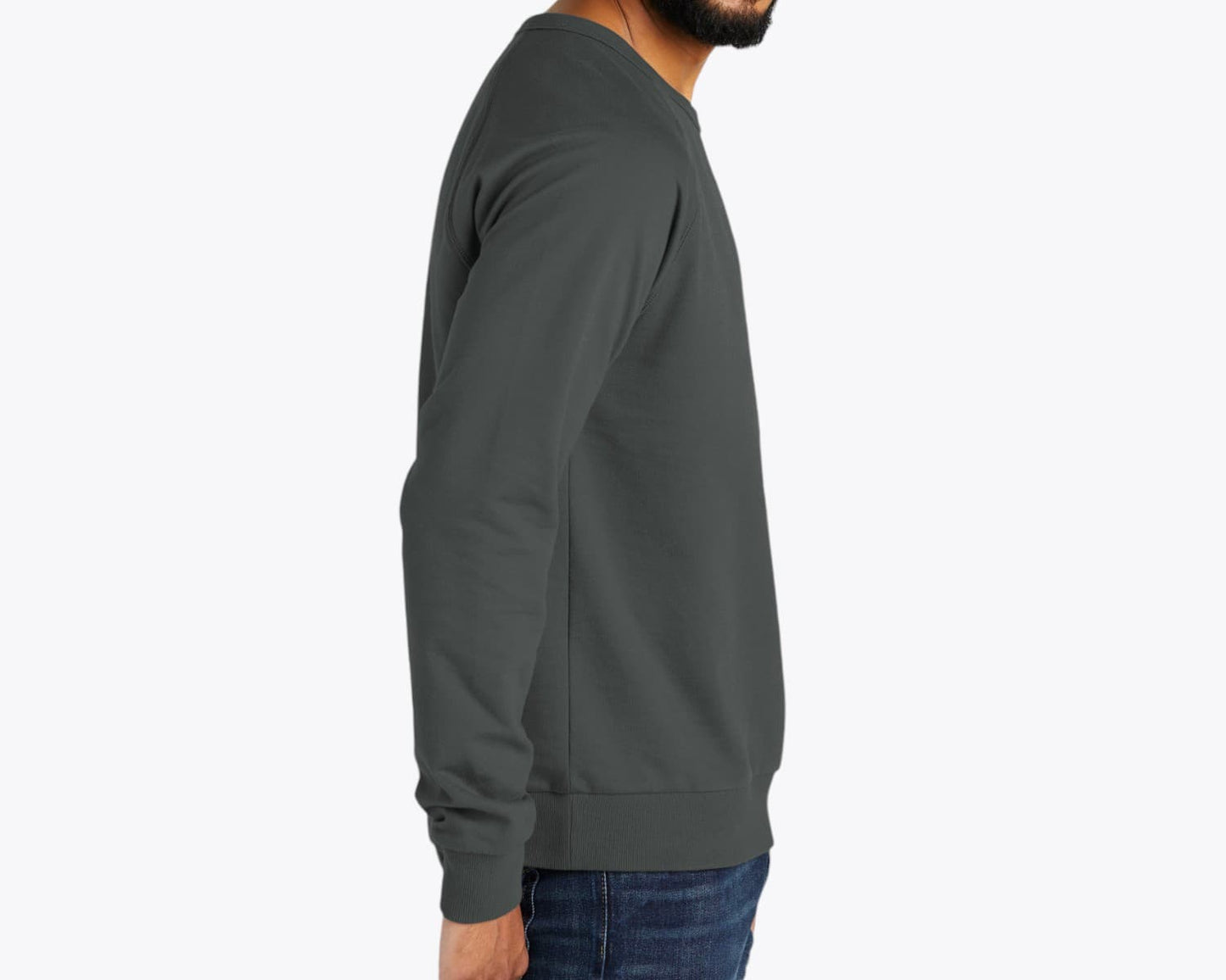 Custom Organic French Terry Crewneck Sweatshirt – Add Your Logo or Design