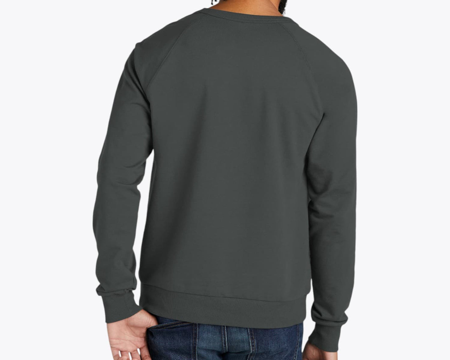 Custom Organic French Terry Crewneck Sweatshirt – Add Your Logo or Design