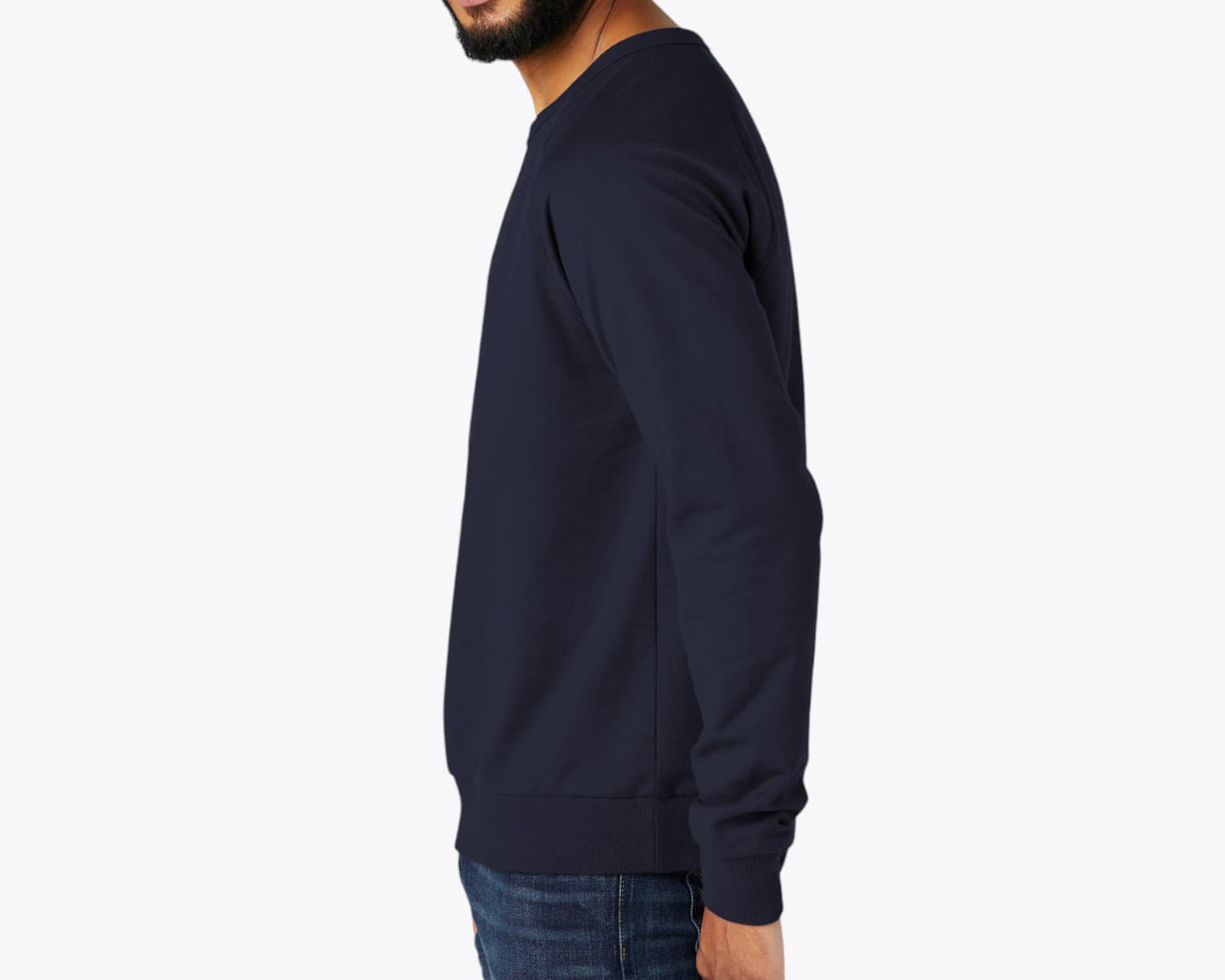 Custom Organic French Terry Crewneck Sweatshirt – Add Your Logo or Design