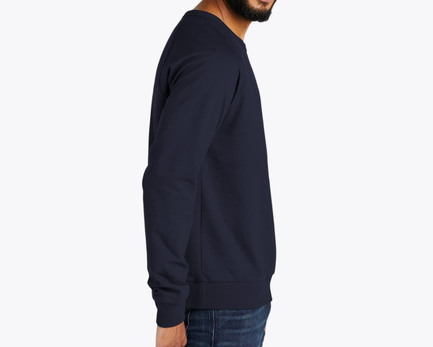 Custom Organic French Terry Crewneck Sweatshirt – Add Your Logo or Design