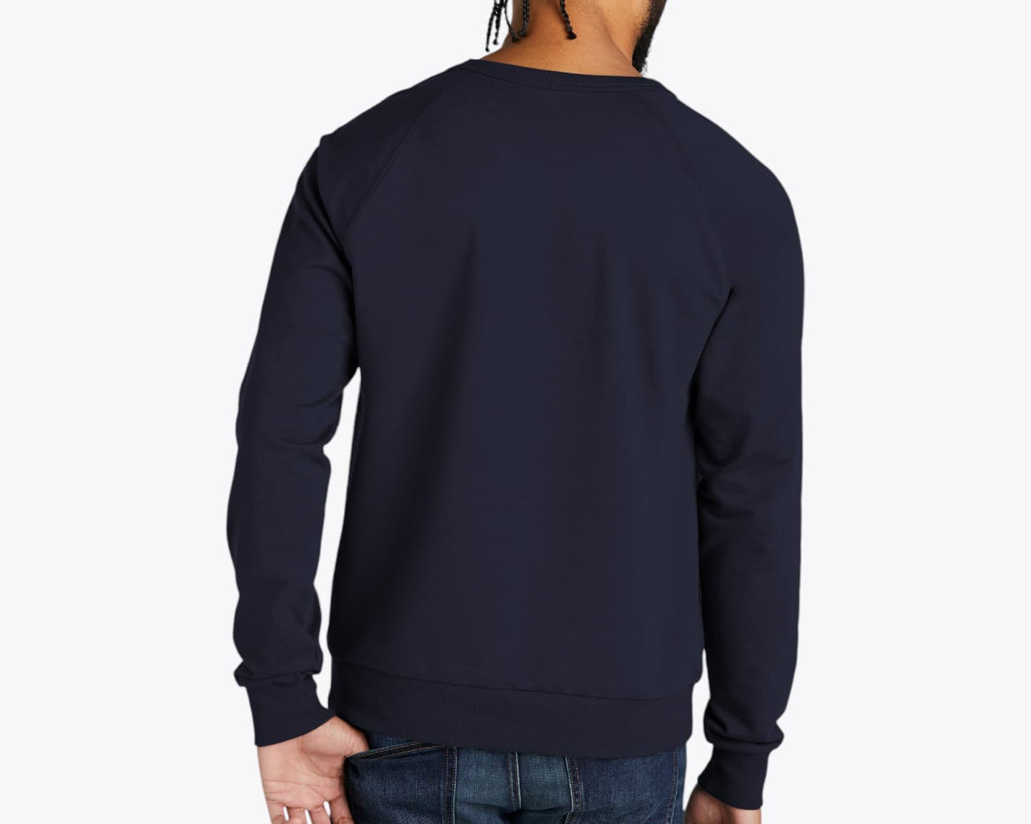 Custom Organic French Terry Crewneck Sweatshirt – Add Your Logo or Design
