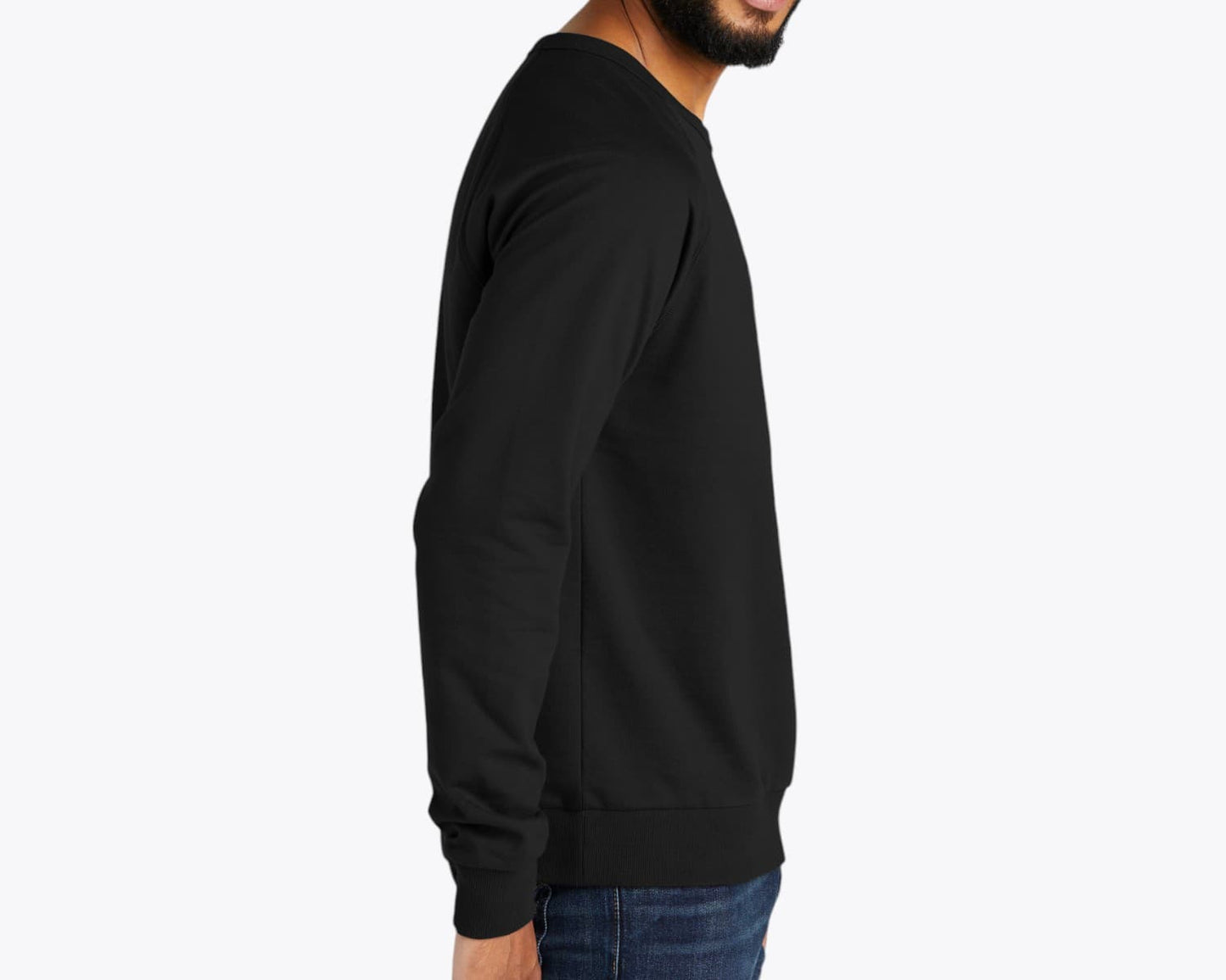 Custom Organic French Terry Crewneck Sweatshirt – Add Your Logo or Design