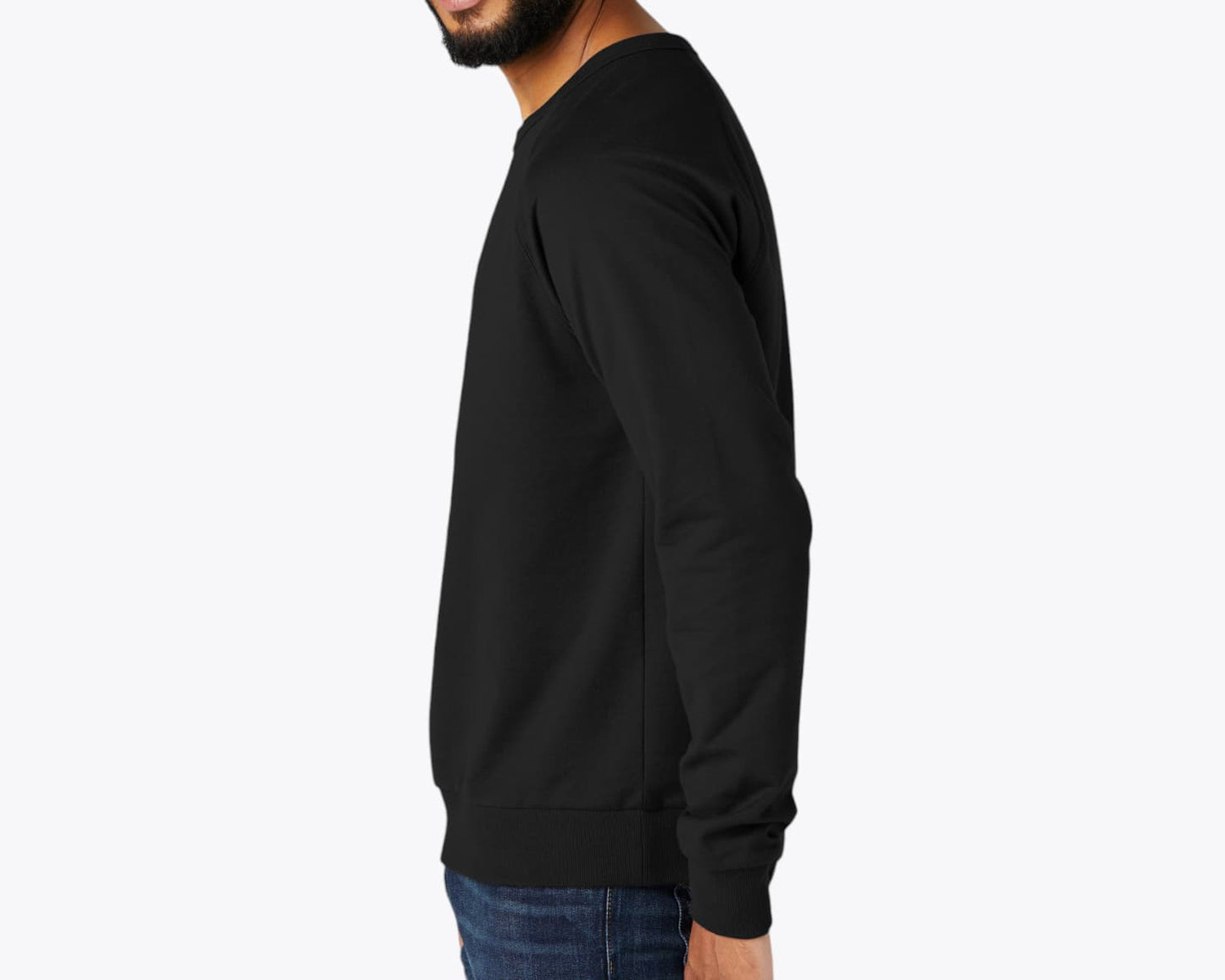 Custom Organic French Terry Crewneck Sweatshirt – Add Your Logo or Design