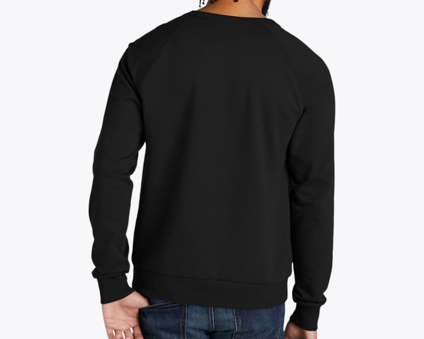 Custom Organic French Terry Crewneck Sweatshirt – Add Your Logo or Design