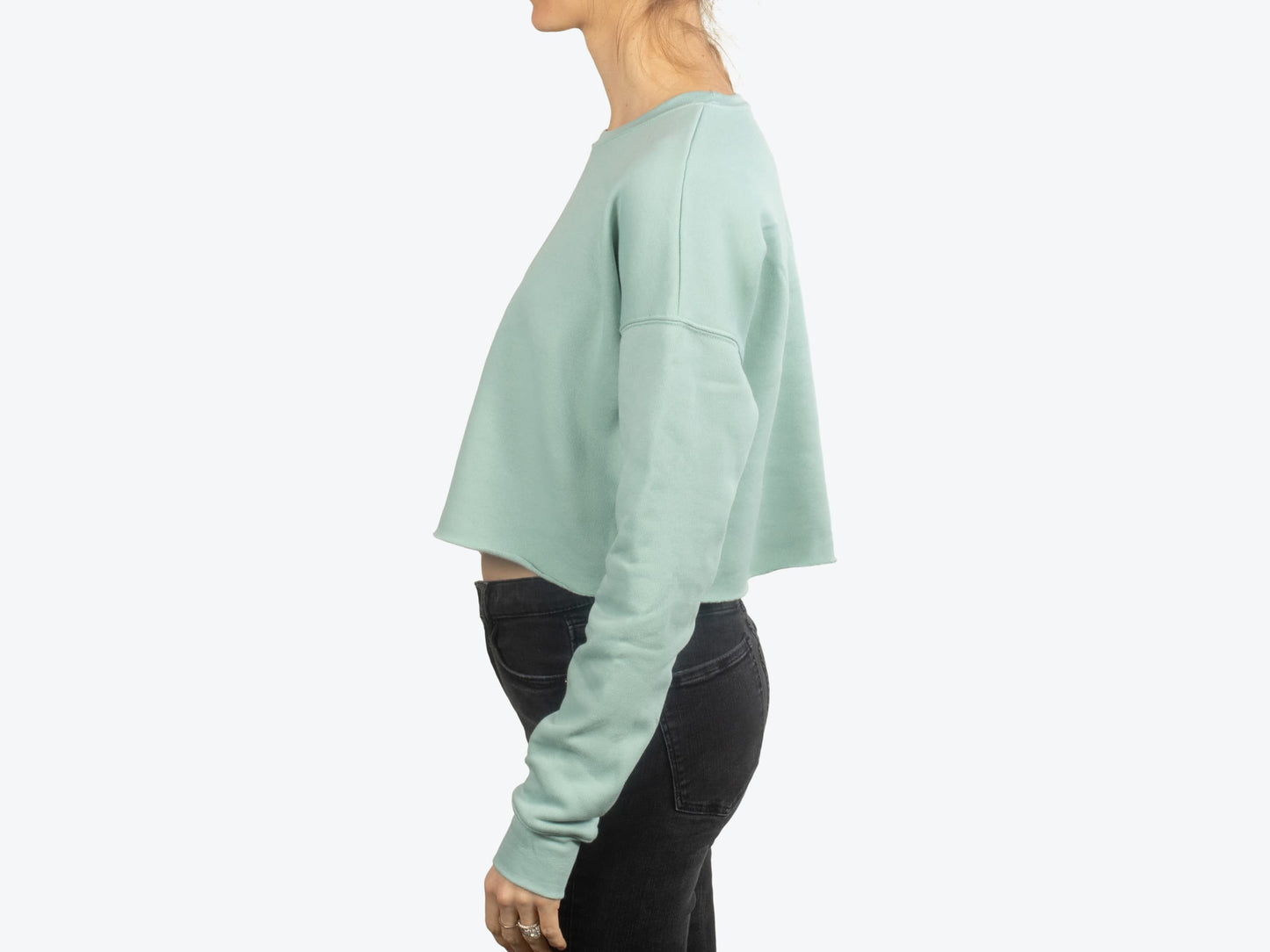 Custom Women’s Cropped Crew Fleece – Add Your Logo or Design