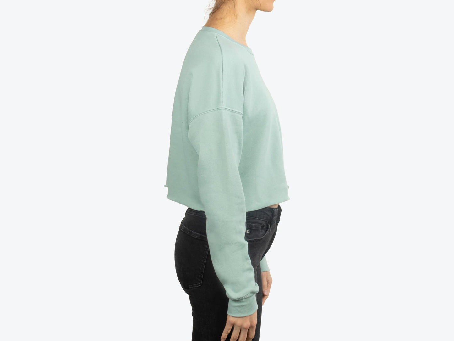 Custom Women’s Cropped Crew Fleece – Add Your Logo or Design