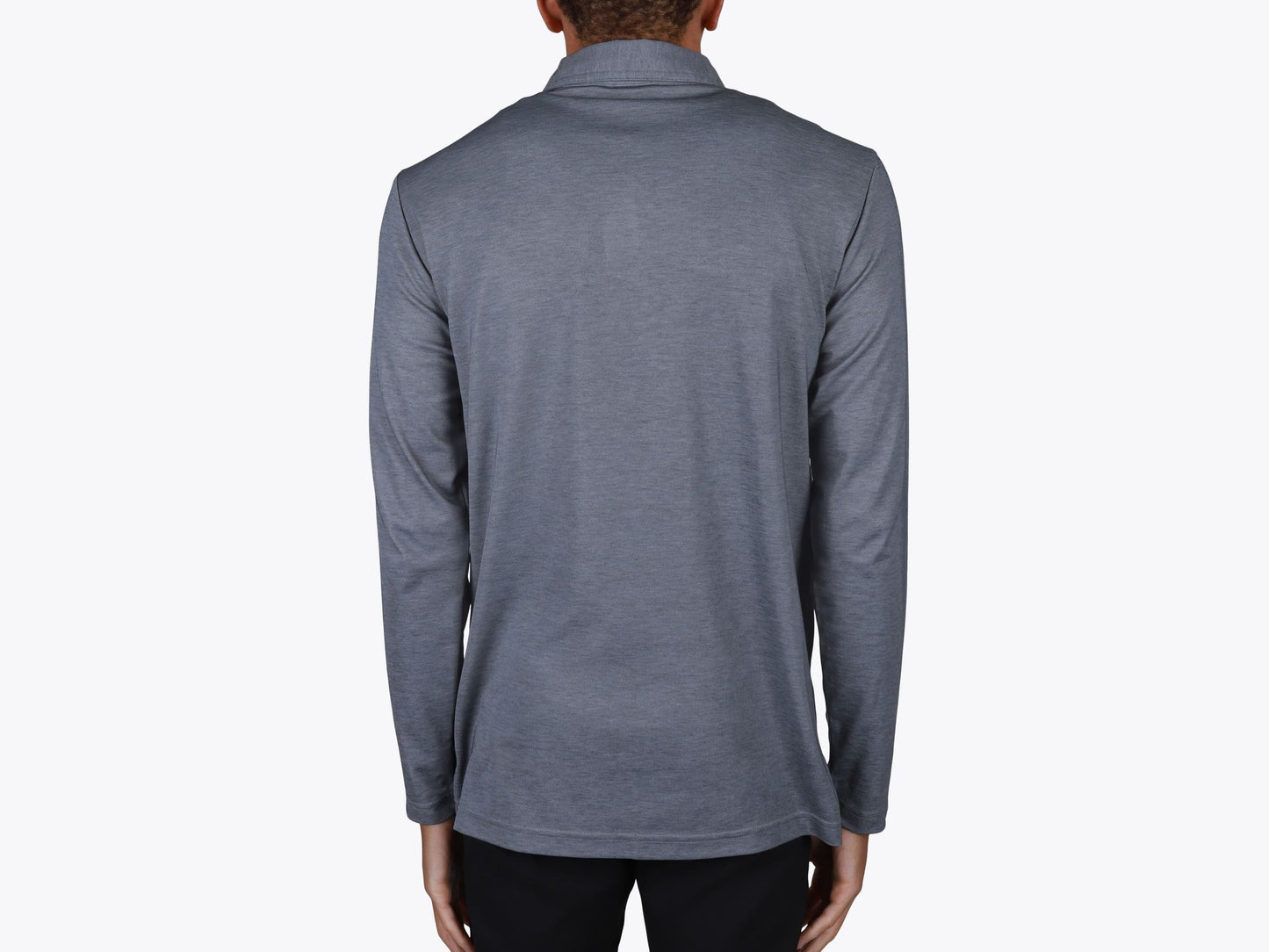 Custom Oceanside Heather Long Sleeve Polo – Add Your Logo or Design