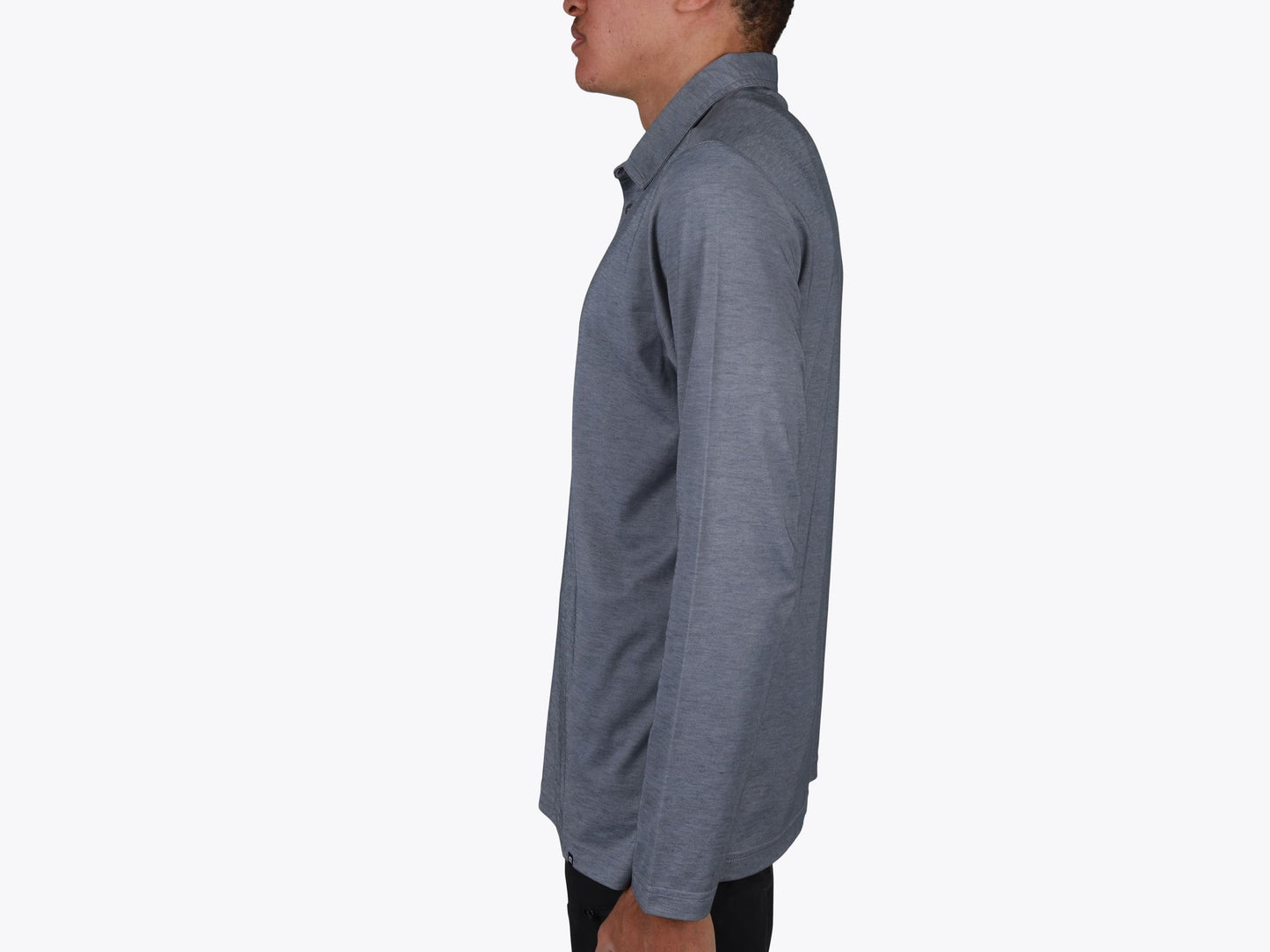 Custom Oceanside Heather Long Sleeve Polo – Add Your Logo or Design