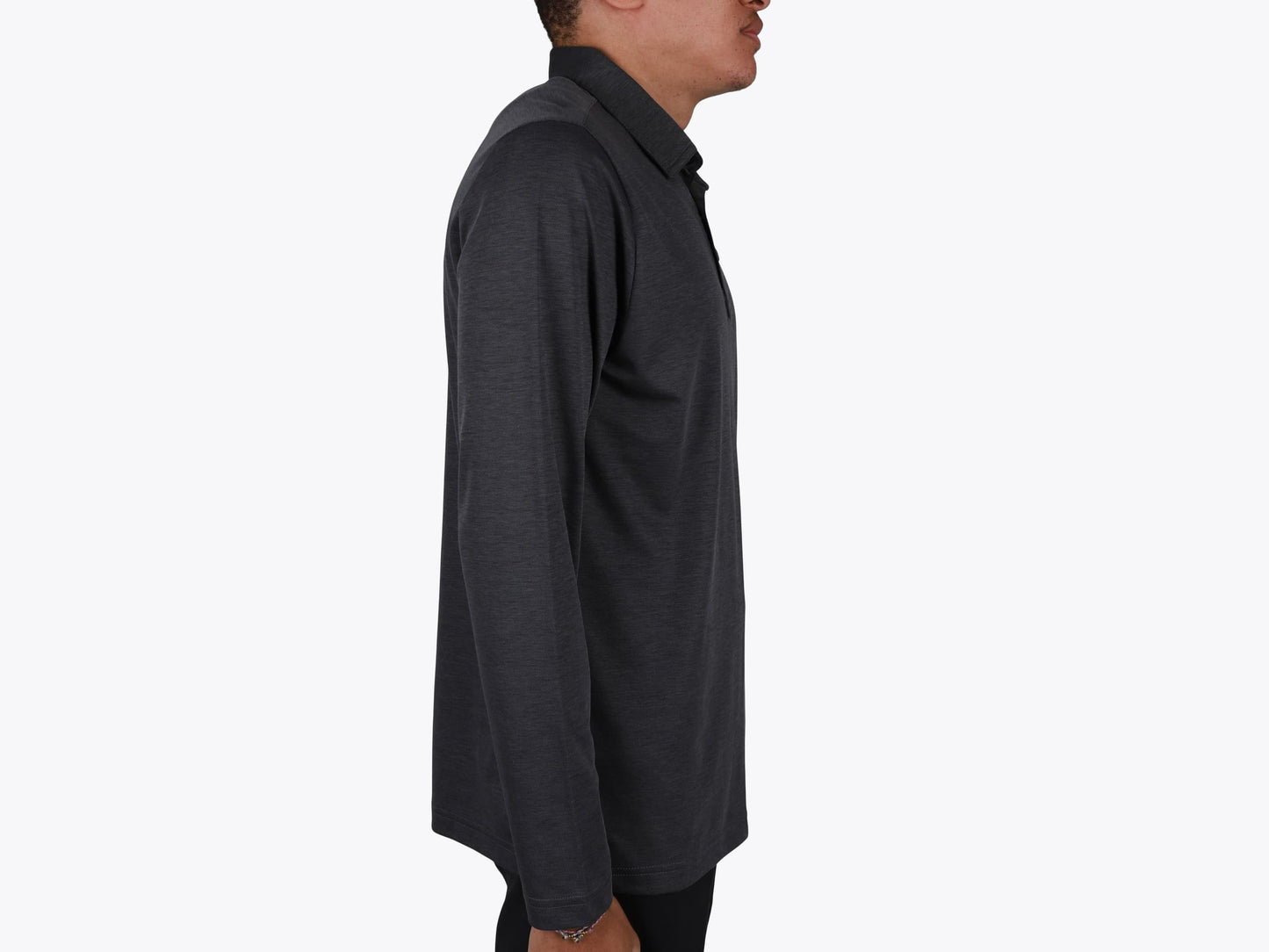 Custom Oceanside Heather Long Sleeve Polo – Add Your Logo or Design