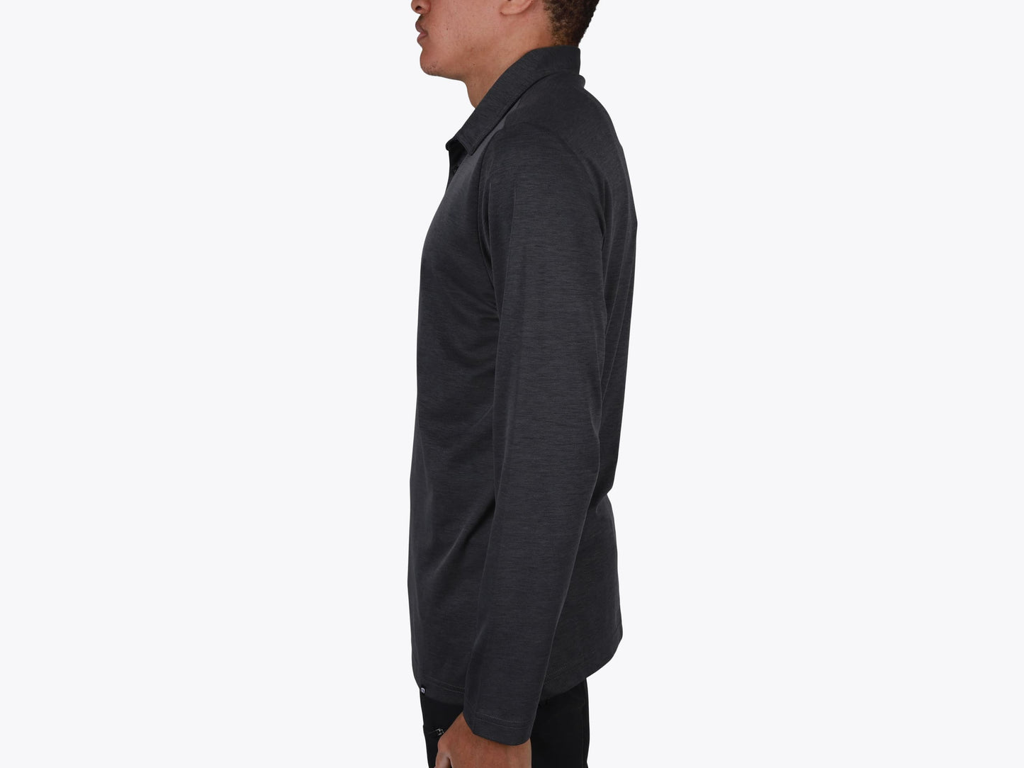 Custom Oceanside Heather Long Sleeve Polo – Add Your Logo or Design