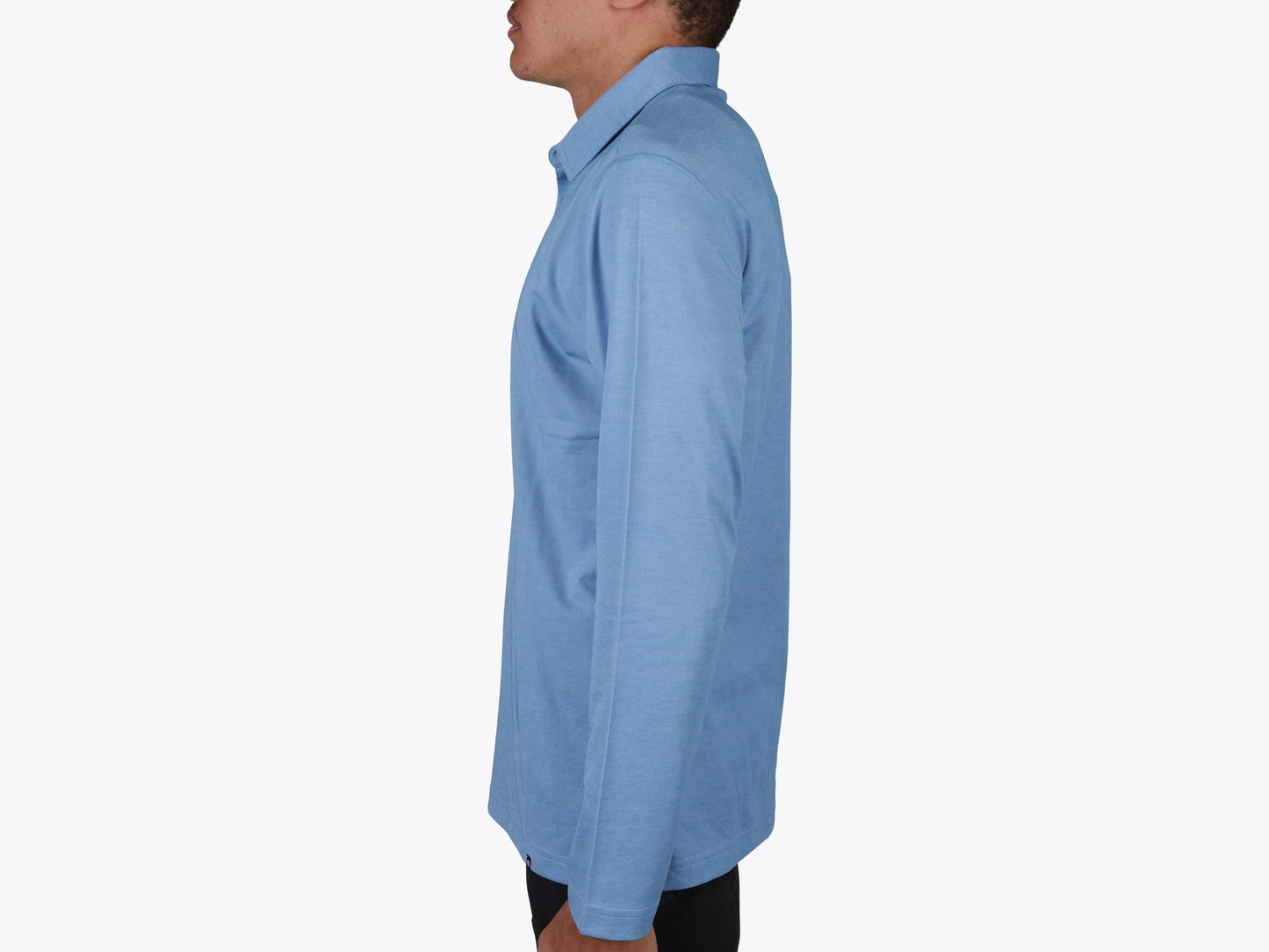 Custom Oceanside Heather Long Sleeve Polo – Add Your Logo or Design