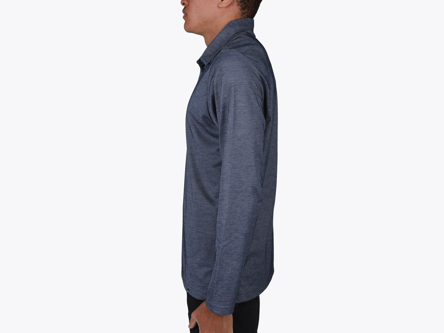 Custom Oceanside Heather Long Sleeve Polo – Add Your Logo or Design