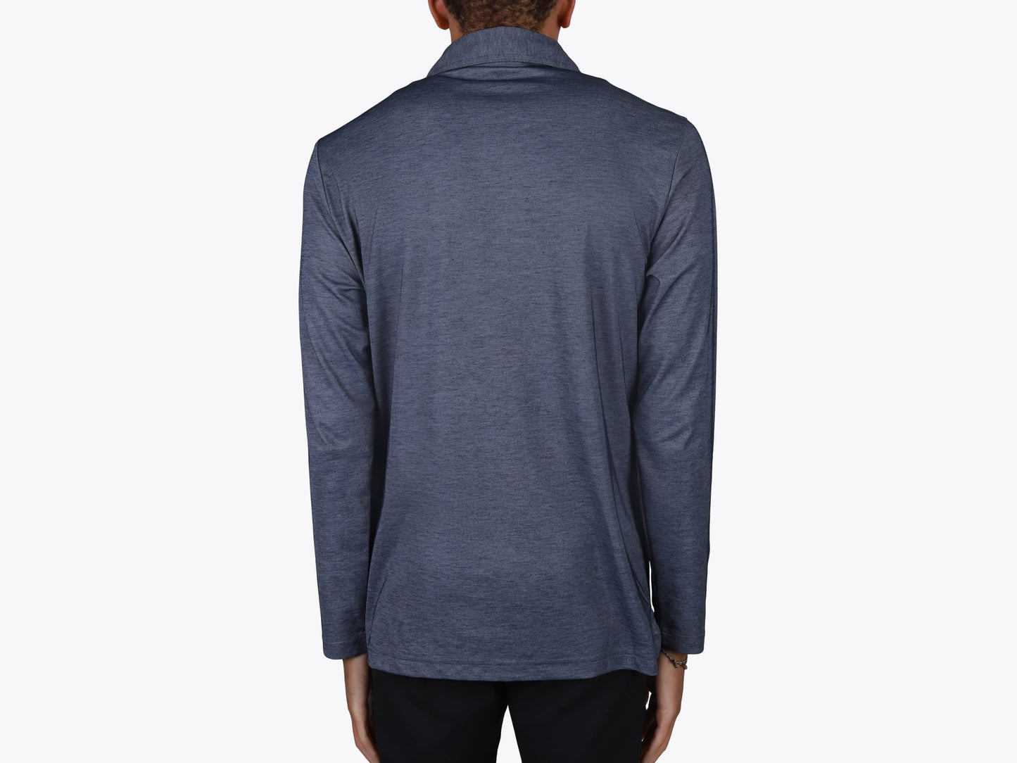 Custom Oceanside Heather Long Sleeve Polo – Add Your Logo or Design