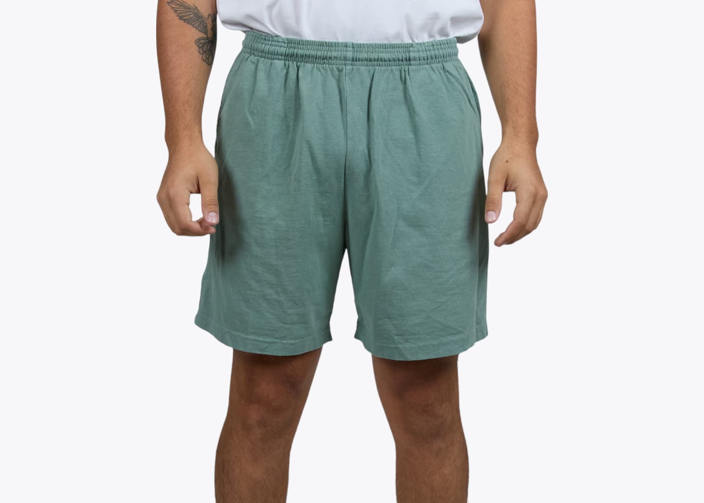 Custom Men’s Heavy Jersey Mid Shorts – Add Your Logo or Design