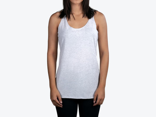 Custom Women’s Tri-Blend Racerback Tank – Add Your Logo or Design