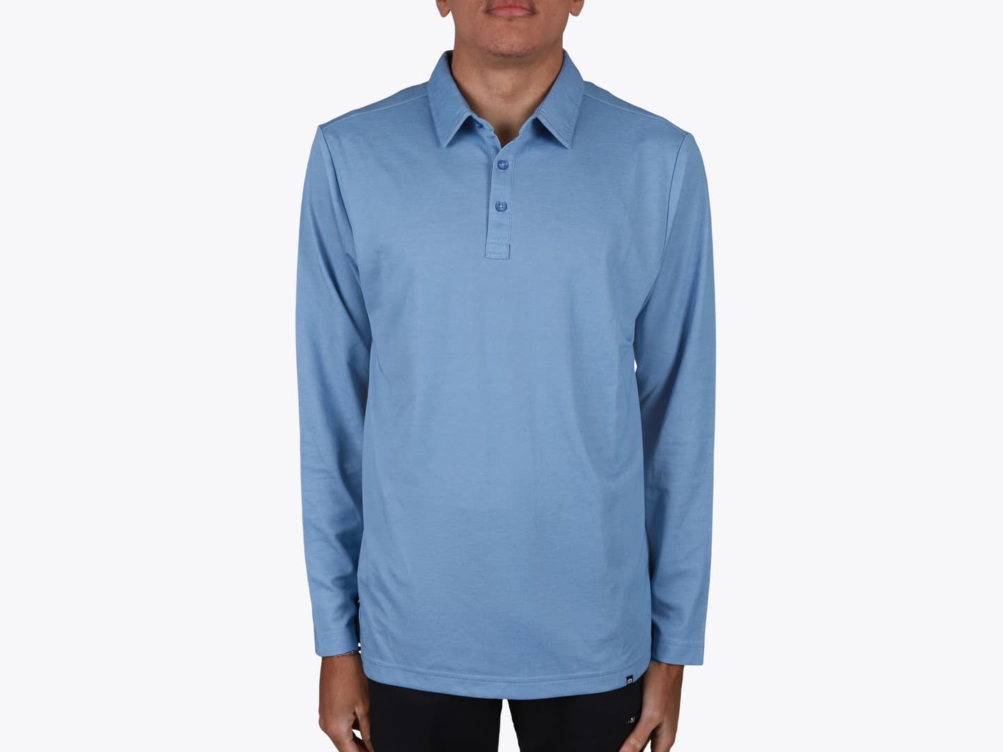 Custom Oceanside Heather Long Sleeve Polo – Add Your Logo or Design