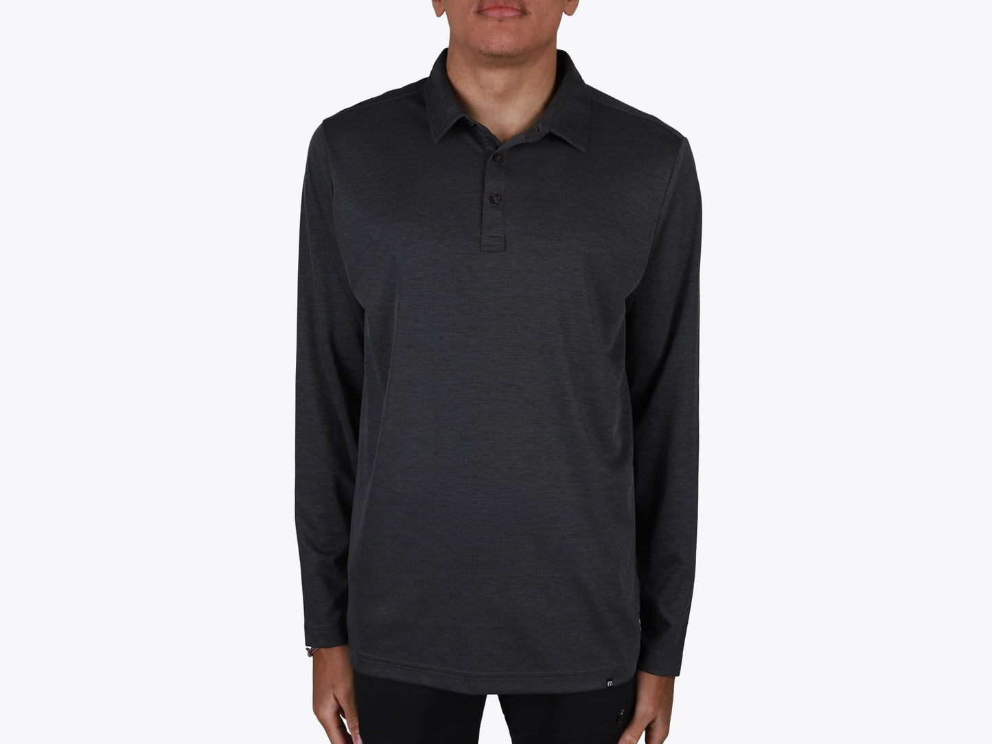 Custom Oceanside Heather Long Sleeve Polo – Add Your Logo or Design