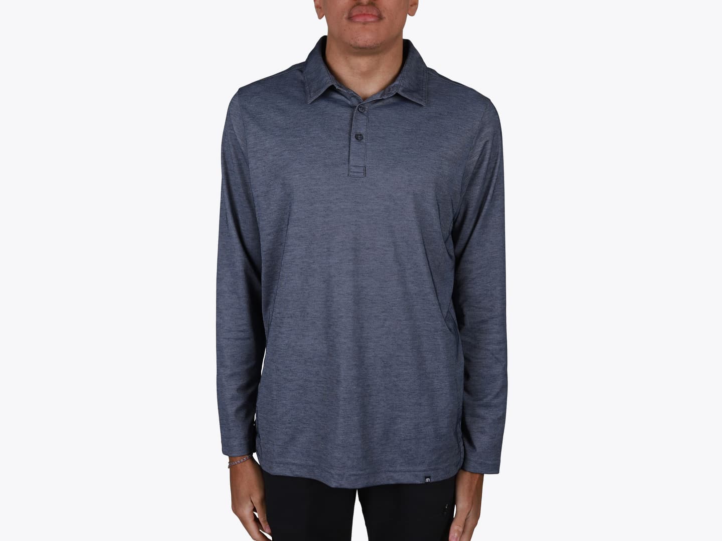 Custom Oceanside Heather Long Sleeve Polo – Add Your Logo or Design
