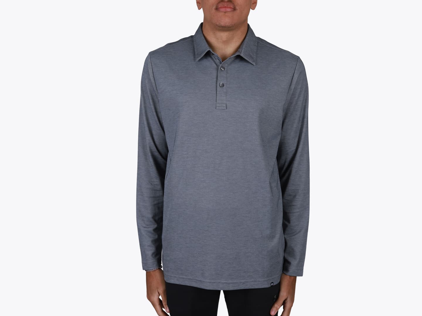 Custom Oceanside Heather Long Sleeve Polo – Add Your Logo or Design
